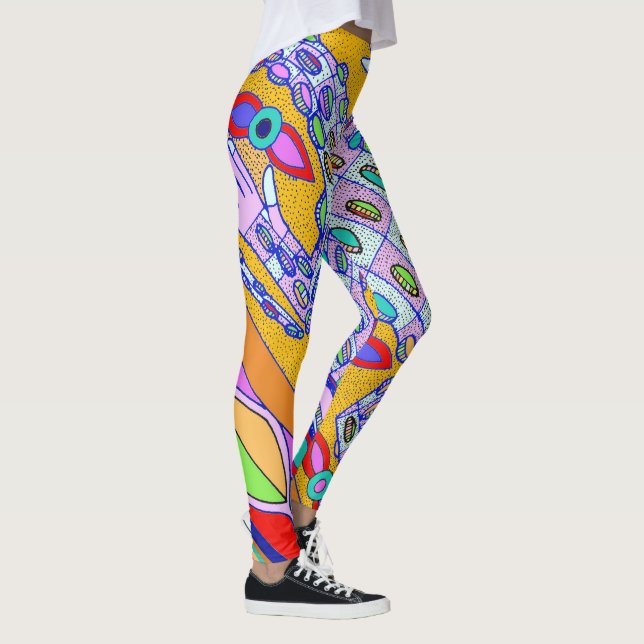 Tropical Crocodile Legging Design (Right)