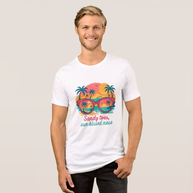 tropical-cruise-scene Tri-Blend shirt (Front Full)
