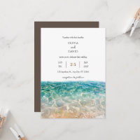 Tropical Crystal Clear Ocean Waves Beach Wedding