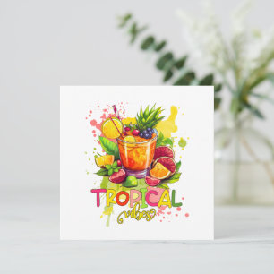 Tropical Cubes - Summer Vibes Watercolor Fruits