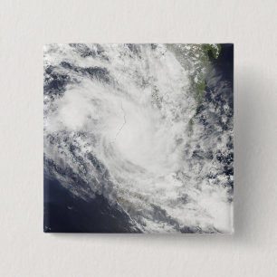Tropical Cyclone Fami hovers over Madagascar 15 Cm Square Badge