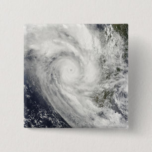Tropical Cyclone Fanele over Madagascar 15 Cm Square Badge