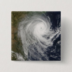 Tropical Cyclone Favio over Mozambique 15 Cm Square Badge