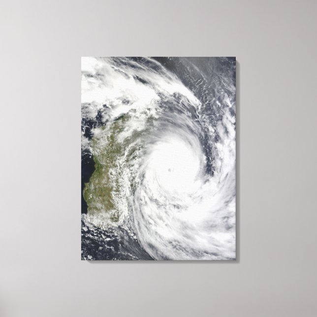Tropical Cyclone Gael off Madagascar 2 Canvas Print (Front)