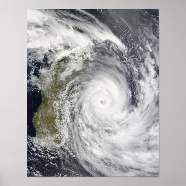 Tropical Cyclone Gael off Madagascar 2 Poster (Front)