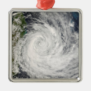 Tropical Cyclone Gamede off Madagascar Metal Tree Decoration