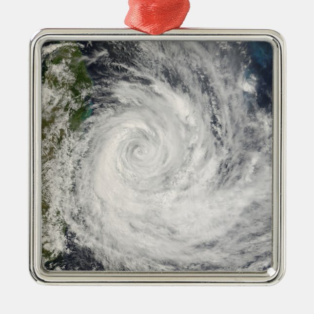 Tropical Cyclone Gamede off Madagascar Metal Tree Decoration (Front)