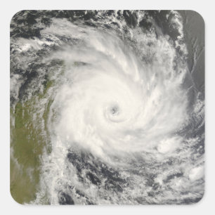 Tropical Cyclone Ivan over Madagascar Square Sticker