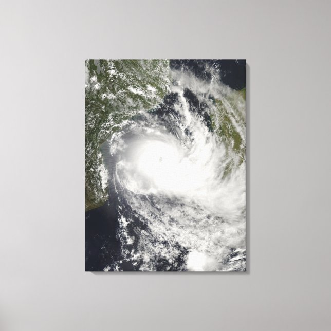 Tropical Cyclone Jokwe in the Mozambique Channe Canvas Print (Front)