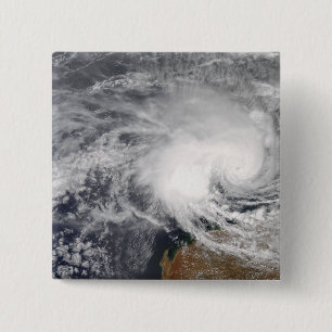 Tropical Cyclone Nicholas off Australia 15 Cm Square Badge