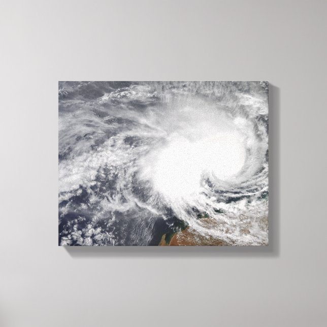 Tropical Cyclone Nicholas off Australia Canvas Print (Front)