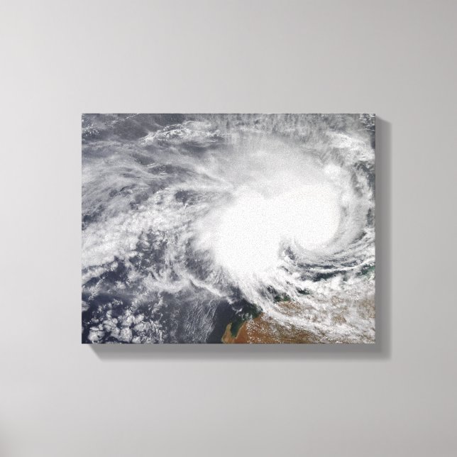 Tropical Cyclone Nicholas off Australia Canvas Print (Front)