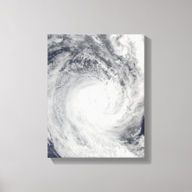Tropical Cyclone Oli off the coast of Tahiti Canvas Print (Front)