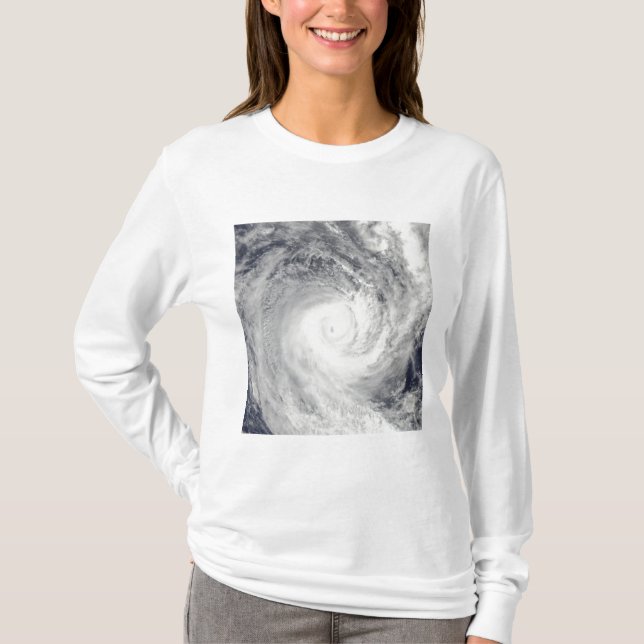 Tropical Cyclone Oli off the coast of Tahiti T-Shirt (Front)