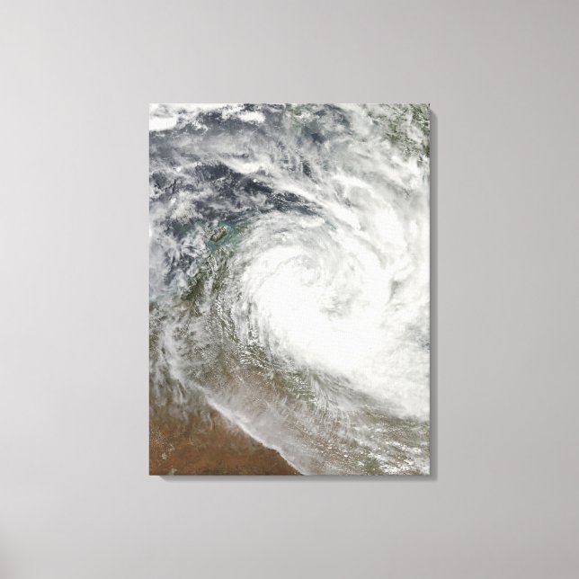 Tropical Cyclone Paul over Australia 2 Canvas Print (Front)