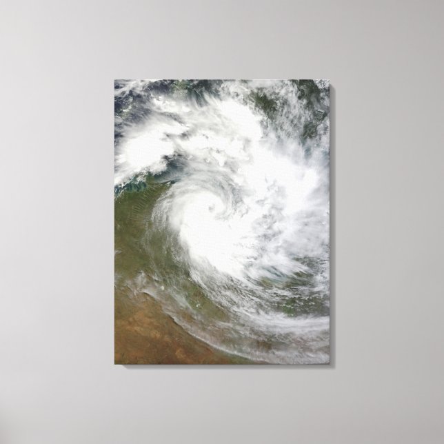 Tropical Cyclone Paul over Australia Canvas Print (Front)