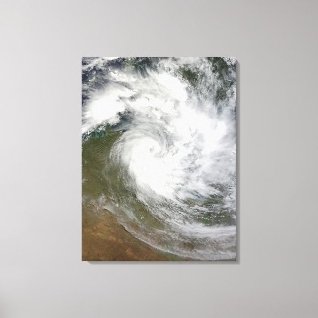 Tropical Cyclone Paul over Australia Canvas Print (Front)
