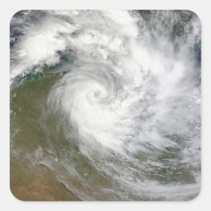 Tropical Cyclone Paul over Australia Square Sticker