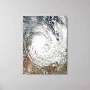 Tropical Cyclone Yasi over Australia 2 Canvas Print