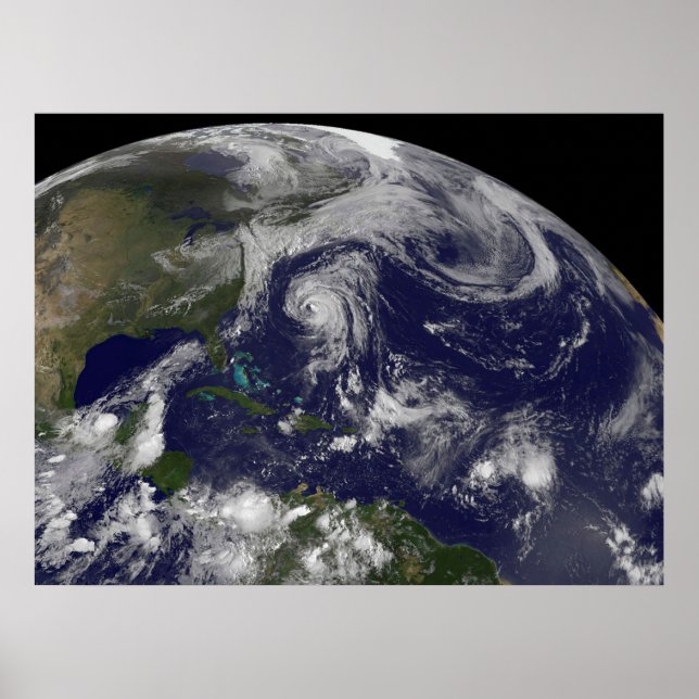 Tropical Cyclones Katia, Lee, Maria And Nate. Poster (Front)