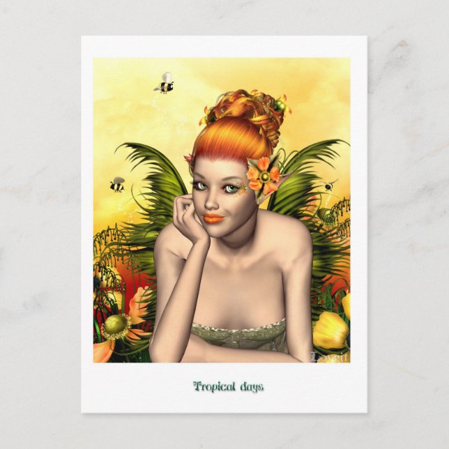 tropical days postcard (Front)
