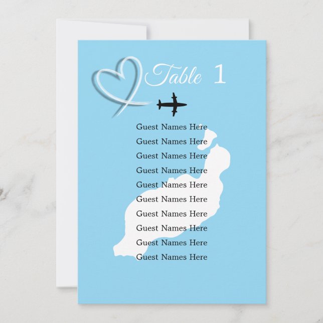 Tropical Destination Lanzarote Spain Beach Wedding Invitation (Front)