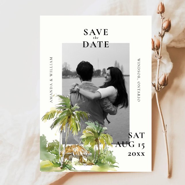 Tropical Destination Photo Wedding  Save The Date (Creator Uploaded)