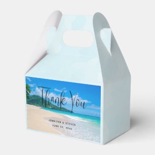 Tropical Destination Scenic Beach Photo Favour Box
