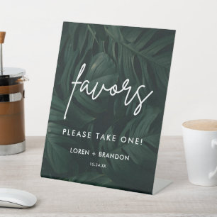 Tropical Destination Wedding Favours Sign