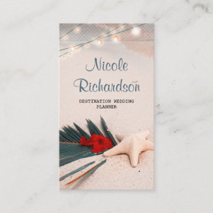 Tropical Destination Wedding Planner Business Card