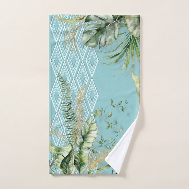 Tropical Diamonds Bath Towel Set (Hand Towel)