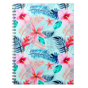 Tropical digital paper background notebook
