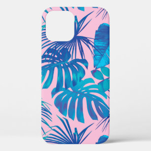 Tropical digital paper stripes stars iPhone 12 case