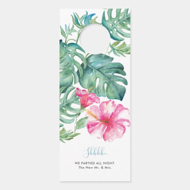 Tropical Do Not Disturb Door Hanger (Front)