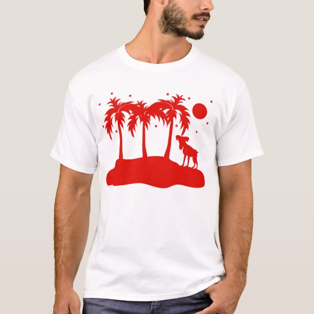 Tropical Dog T-Shirt (Front)