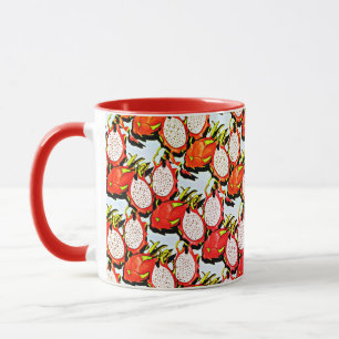 tropical dragon fruit mug