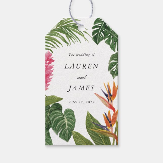 Tropical Dream Gift Tags (Front)