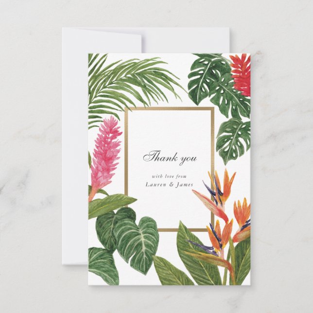Tropical Dream Thank You Card (Front)