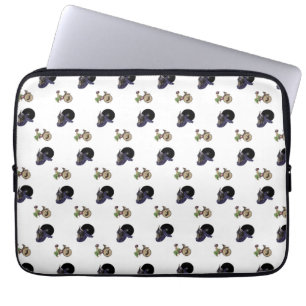 Tropical dreamlike conceptual collage laptop sleeve