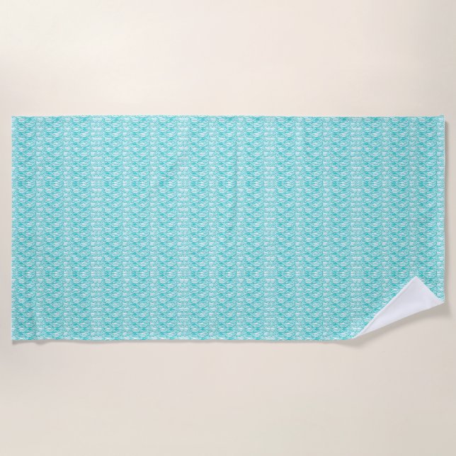Tropical Dreams And Ocean Schemes Beach Towel (Front)