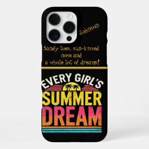 Tropical Dreams Graphic iPhone 16 Pro Max Case