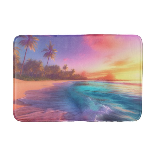 Tropical Dreamscape Bath Mat (Front)