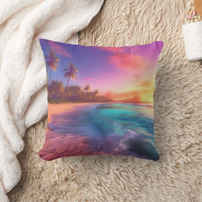 Tropical Dreamscape Cushion (Blanket)