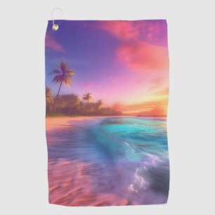 Tropical Dreamscape Golf Towel