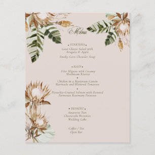 Tropical Dried Flowers Banana Leaves