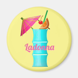 Tropical drink colourful summer Hawaiian cocktail Magnet