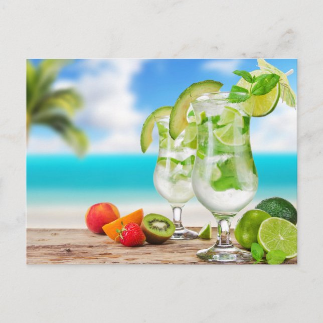 Tropical Drinks Postcard (Front)