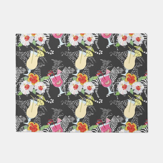 Tropical Drinks With Animals Doormat (Front)