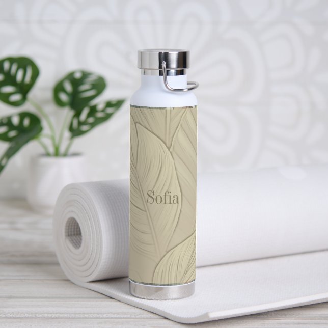Tropical Drinkware, Personalised  Water Bottle (Yoga (Rotated))