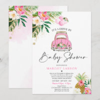 Tropical Drive By Baby Shower Pineapple Drive Thru